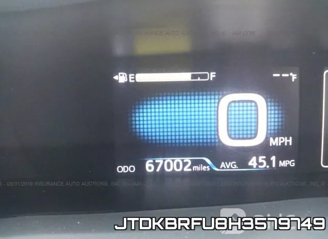 JTDKBRFU8H3579749 фото 8