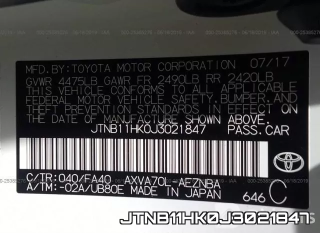 JTNB11HK0J3021847 фото 10