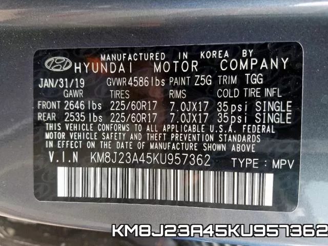 KM8J23A45KU957362 фото 2
