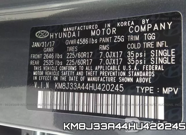 KM8J33A44HU420245 фото 10