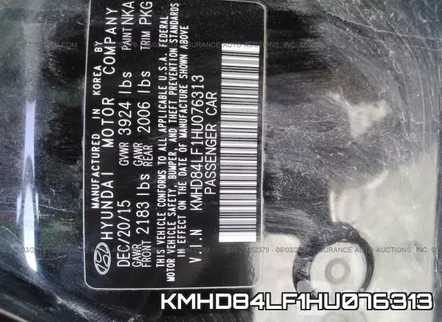 KMHD84LF1HU076313 фото 10