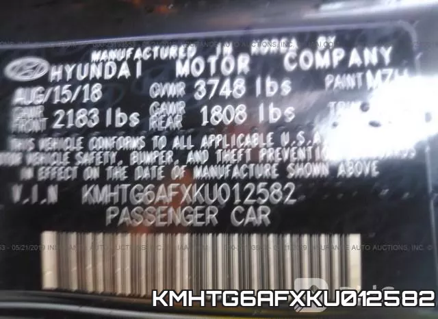 KMHTG6AFXKU012582 фото 10