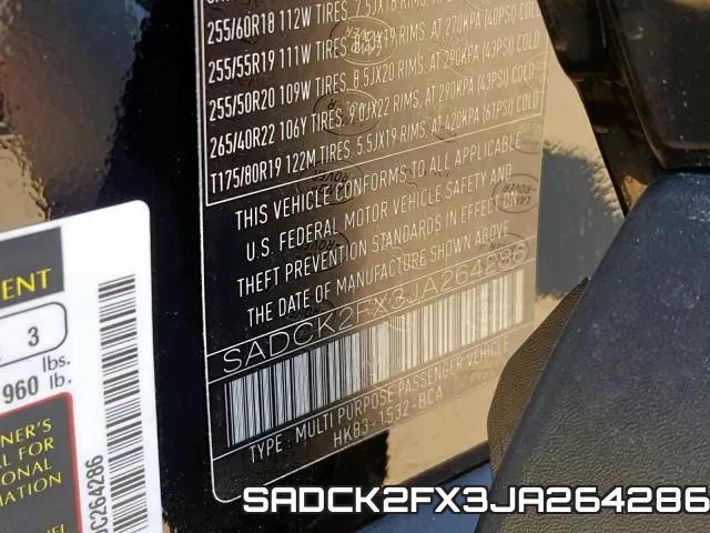 SADCK2FX3JA264286 фото 2