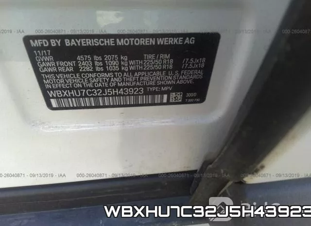 WBXHU7C32J5H43923 фото 10