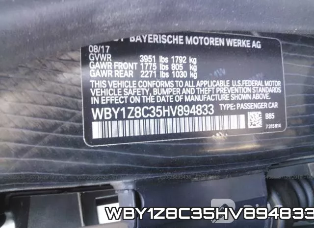 WBY1Z8C35HV894833 фото 10