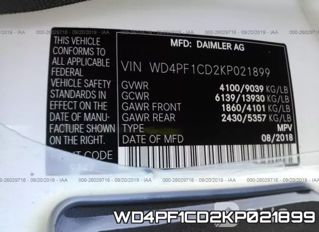 WD4PF1CD2KP021899 фото 10