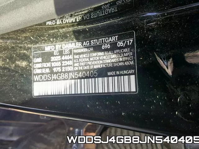 WDDSJ4GB8JN540405 фото 2