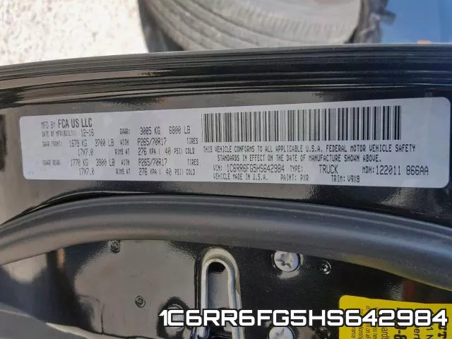 1C6RR6FG5HS642984 фото 2