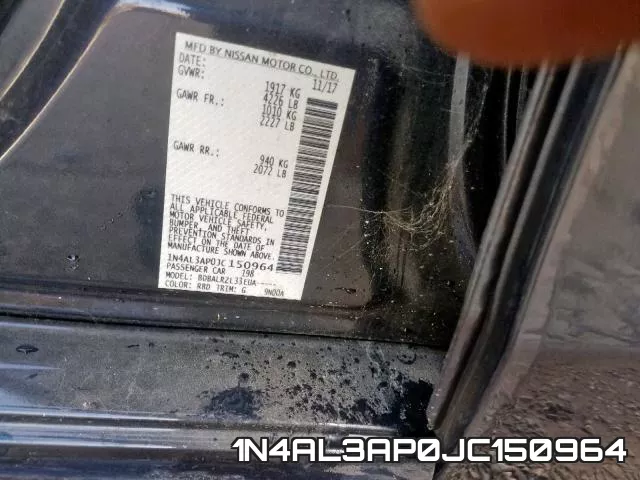 1N4AL3AP0JC150964 фото 2