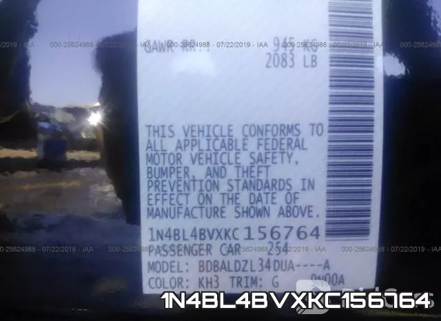 1N4BL4BVXKC156764 фото 10