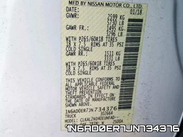 1N6AD0ER7JN734376 фото 2