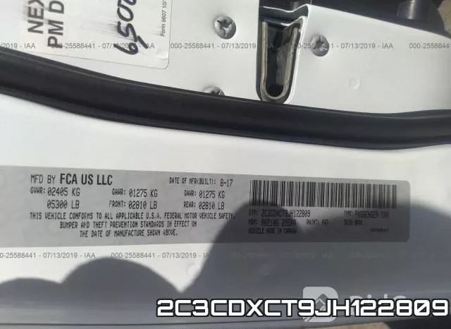 2C3CDXCT9JH122809 фото 10
