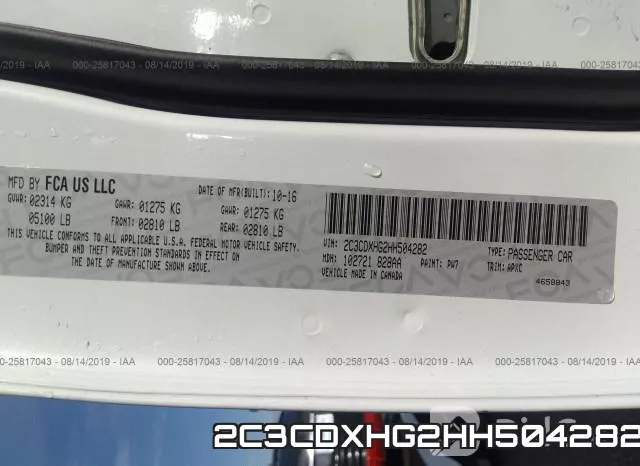 2C3CDXHG2HH504282 фото 10