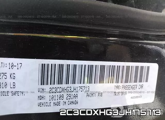 2C3CDXHG3JH175713 фото 10