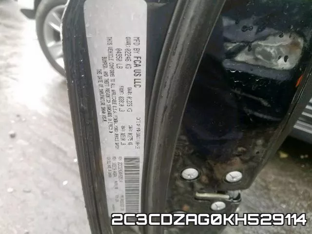 2C3CDZAG0KH529114 фото 2