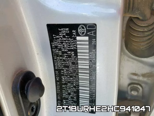 2T1BURHE2HC941047 фото 2