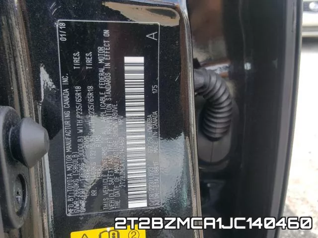 2T2BZMCA1JC140460 фото 2