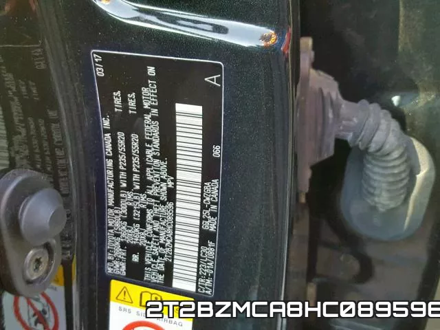 2T2BZMCA8HC089596 фото 2