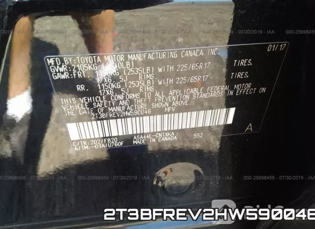 2T3BFREV2HW590046 фото 10