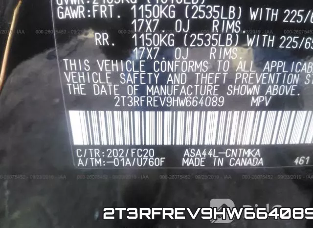 2T3RFREV9HW664089 фото 10