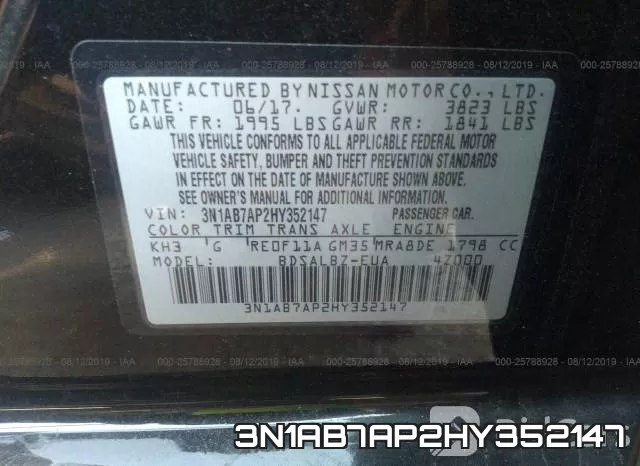 3N1AB7AP2HY352147 фото 10