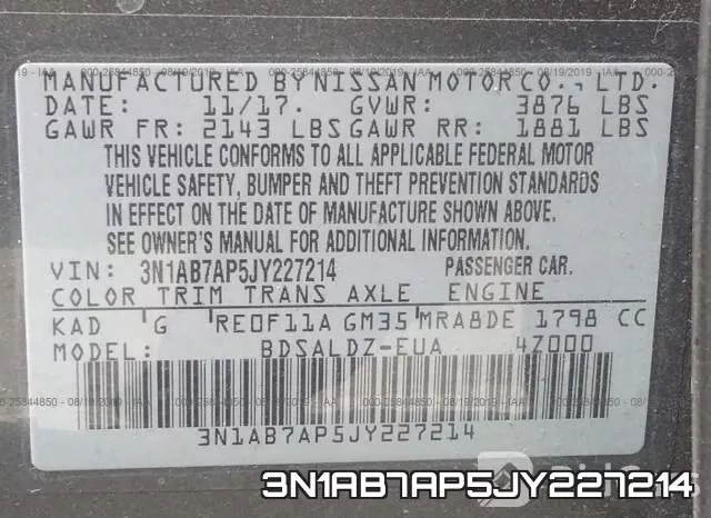3N1AB7AP5JY227214 фото 10