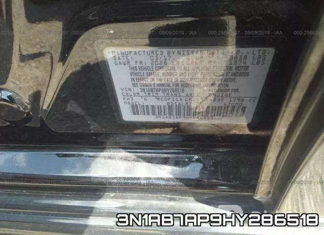 3N1AB7AP9HY286518 фото 9
