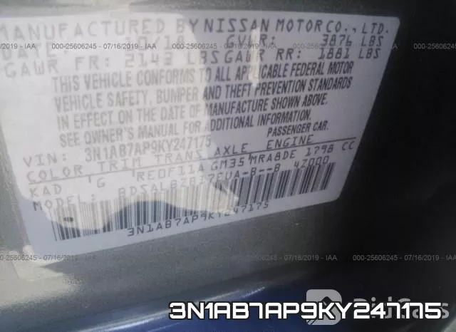 3N1AB7AP9KY247175 фото 10
