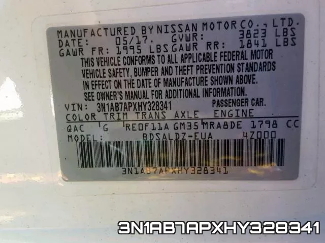 3N1AB7APXHY328341 фото 2