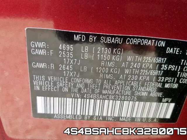 4S4BSAHC8K3280075 фото 2