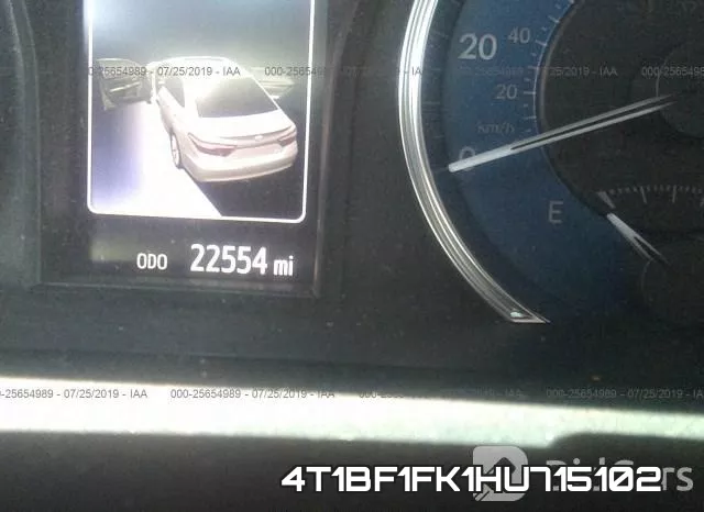 4T1BF1FK1HU715102 фото 8