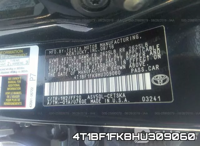 4T1BF1FK8HU309060 фото 10