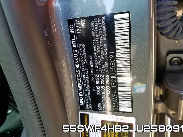 55SWF4HB2JU258091 фото 2