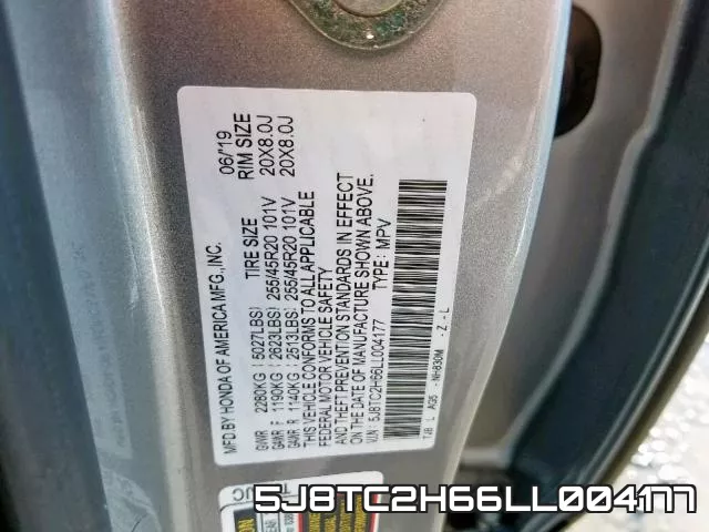 5J8TC2H66LL004177 фото 2