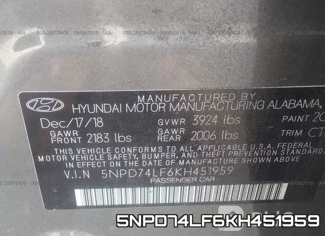 5NPD74LF6KH451959 фото 10