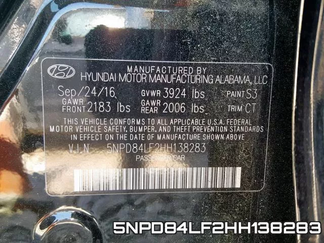 5NPD84LF2HH138283 фото 2