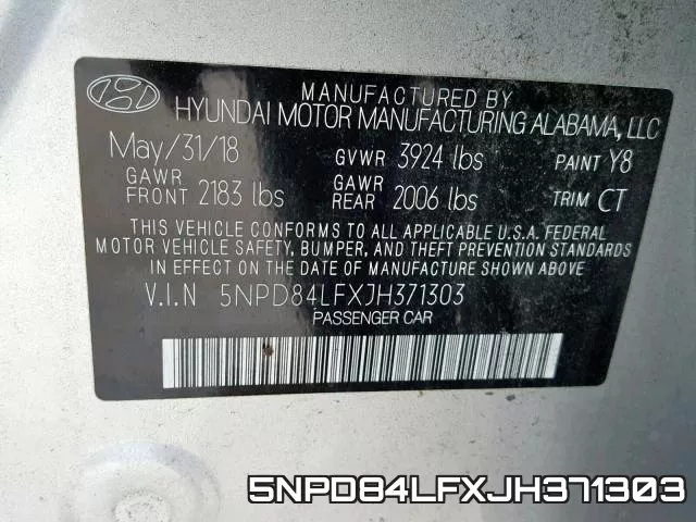 5NPD84LFXJH371303 фото 2