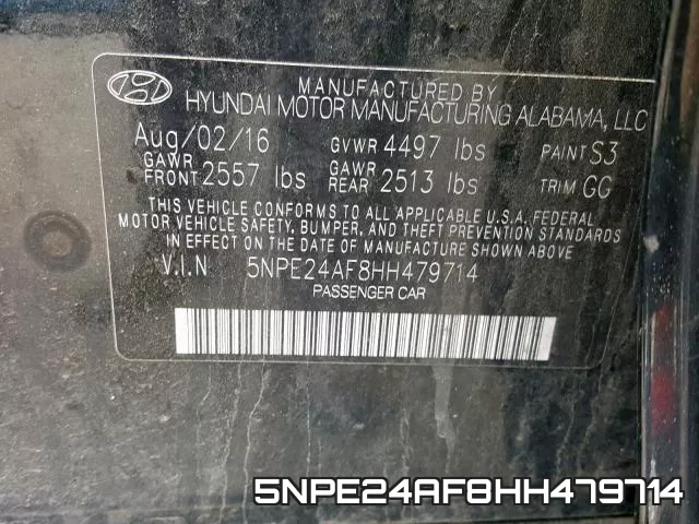 5NPE24AF8HH479714 фото 2