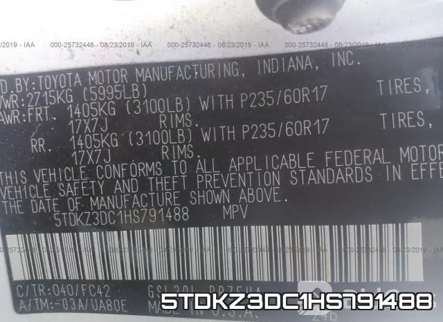 5TDKZ3DC1HS791488 фото 10