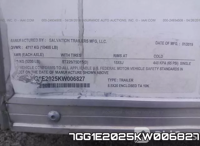 7GG1E2025KW006827 фото 10
