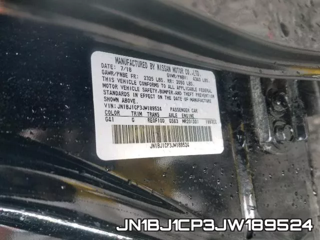 JN1BJ1CP3JW189524 фото 2