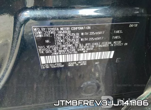 JTMBFREV3JJ741786 фото 10