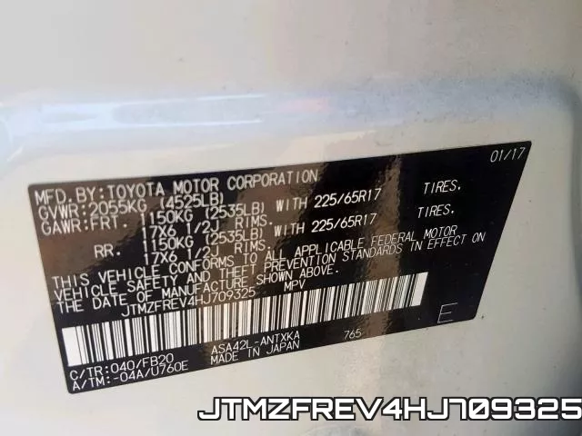 JTMZFREV4HJ709325 фото 2