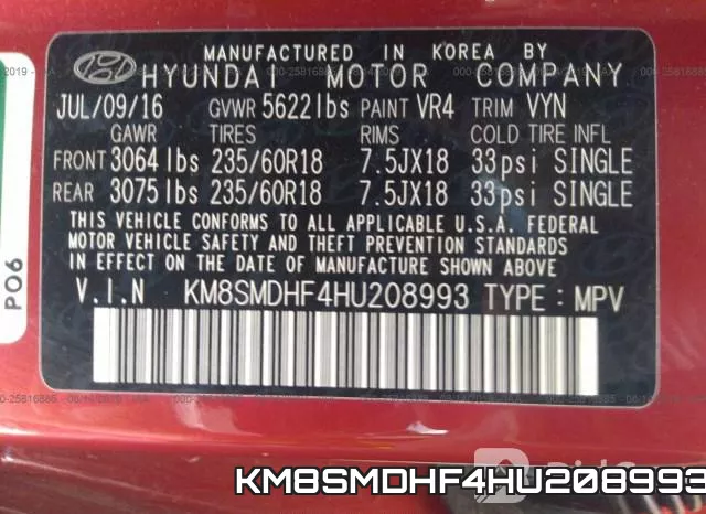 KM8SMDHF4HU208993 фото 10