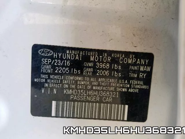 KMHD35LH6HU368321 фото 2
