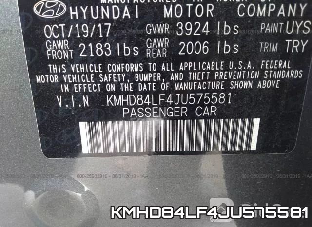 KMHD84LF4JU575581 фото 10