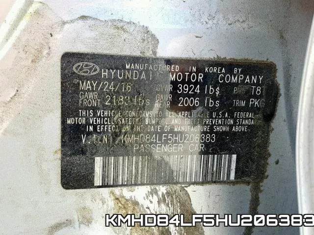 KMHD84LF5HU206383 фото 2