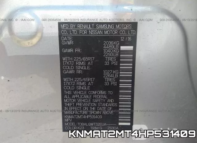 KNMAT2MT4HP531409 фото 10