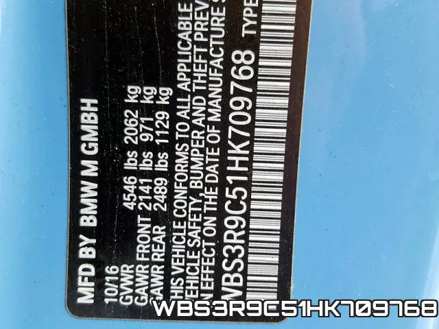 WBS3R9C51HK709768 фото 2