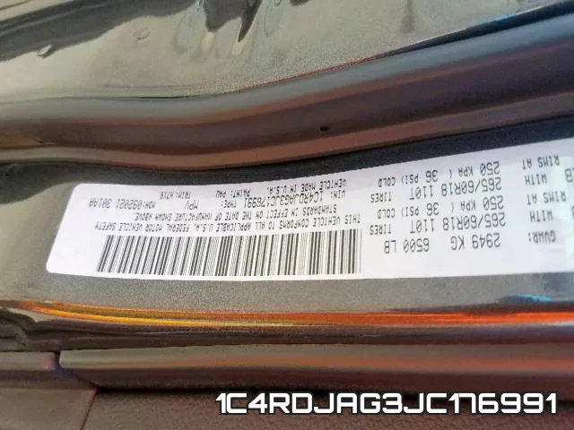 1C4RDJAG3JC176991 фото 2